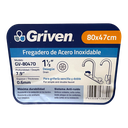 Fregador Doble 80 X 47cm GRIVEN