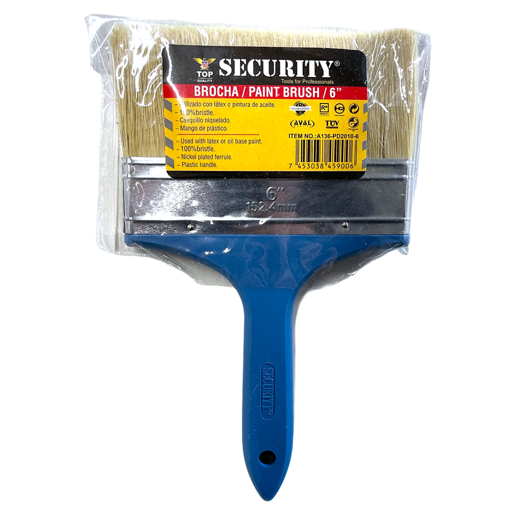 Brocha Plastica 6" SECURITY