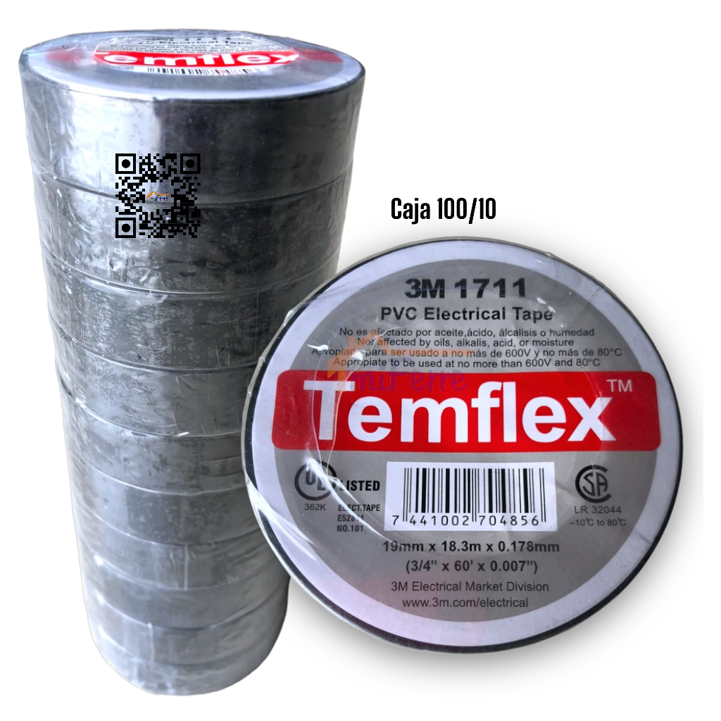 Tape Electrico 3/4" X 60' 3M TEMFLEX