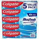 Colgate MaxFresh 206g with Whitening Breath Strips Cool Mint 