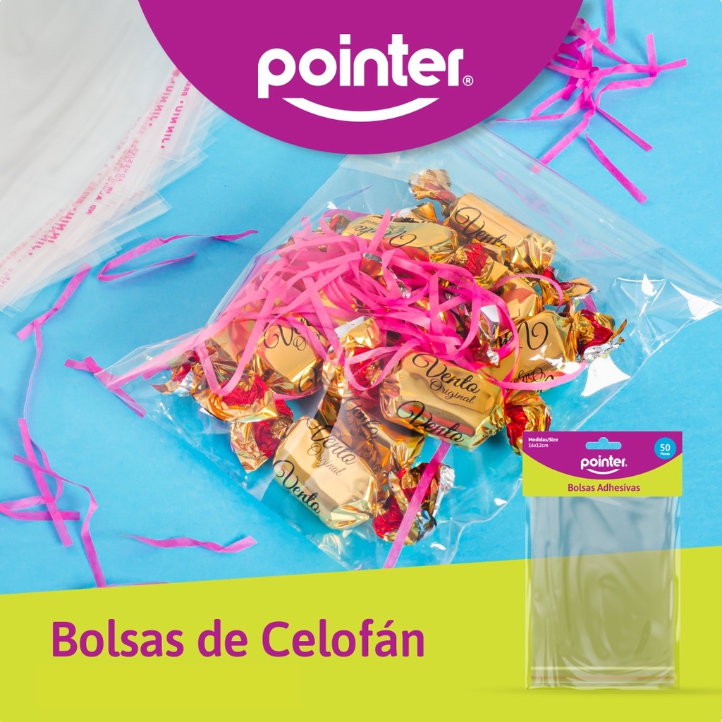 Bolsa Celofan 23 X 15cm Perforada 50pza POINTER