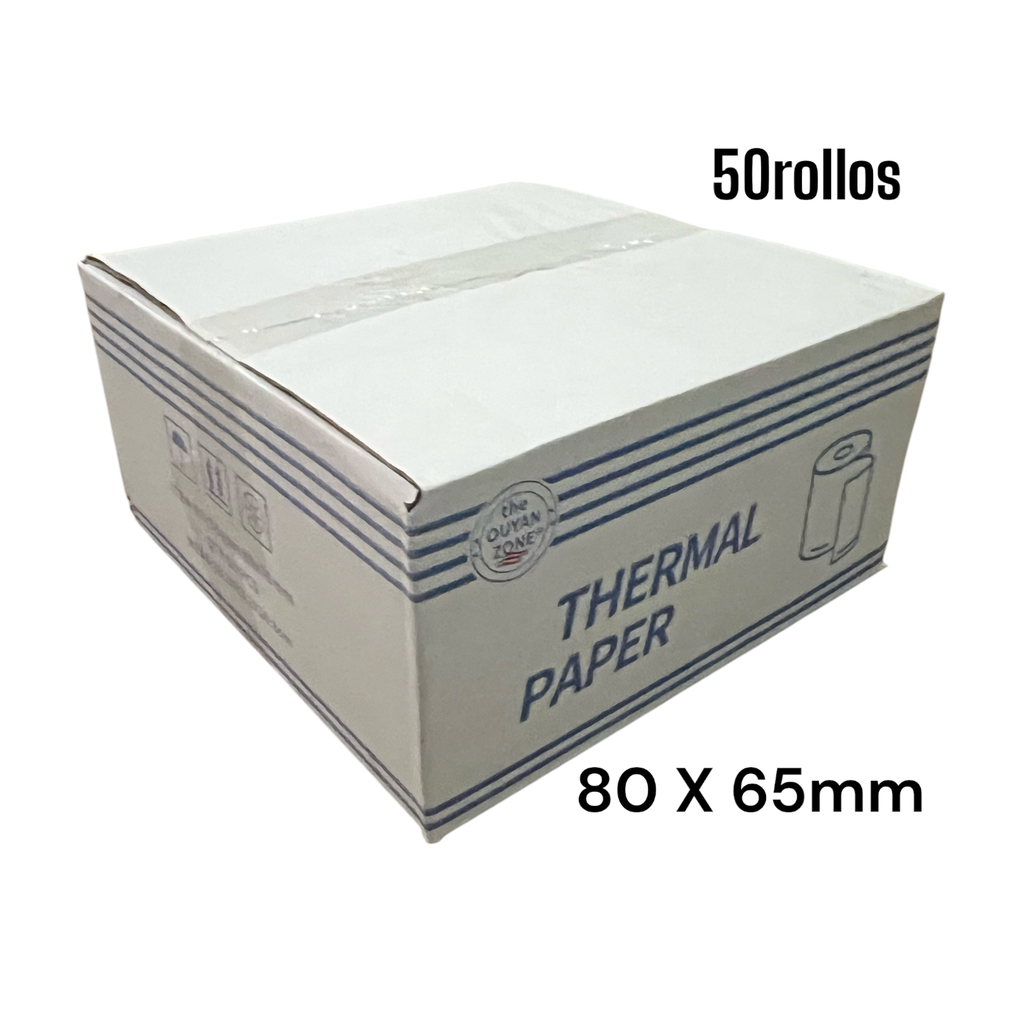 Rollo de Papel Termico 80 X 70mm (5pza)