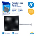 Regadera Tipo Lluvia 8" GRIVEN
