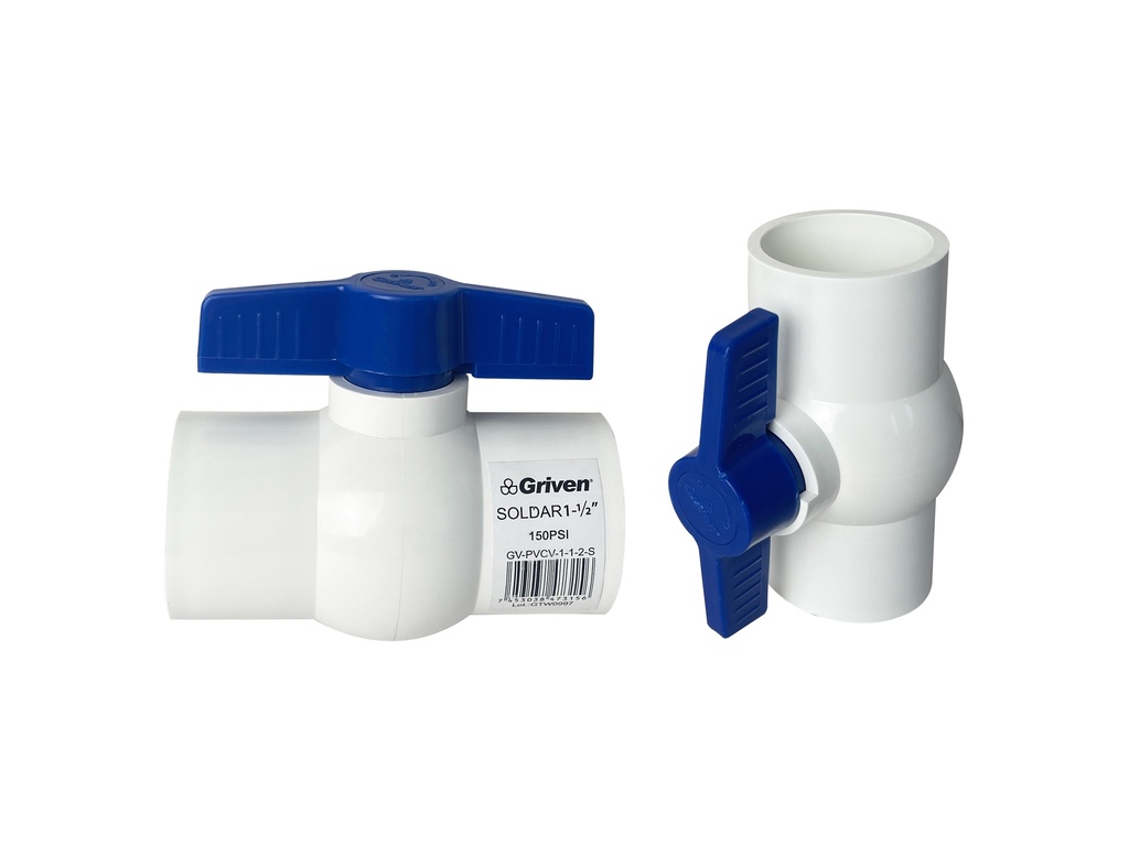 Llave de Paso PVC 1-1/2" GRIVEN