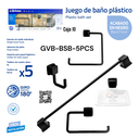 Juego de Baño Plastico 5pza GRIVEN Black Series