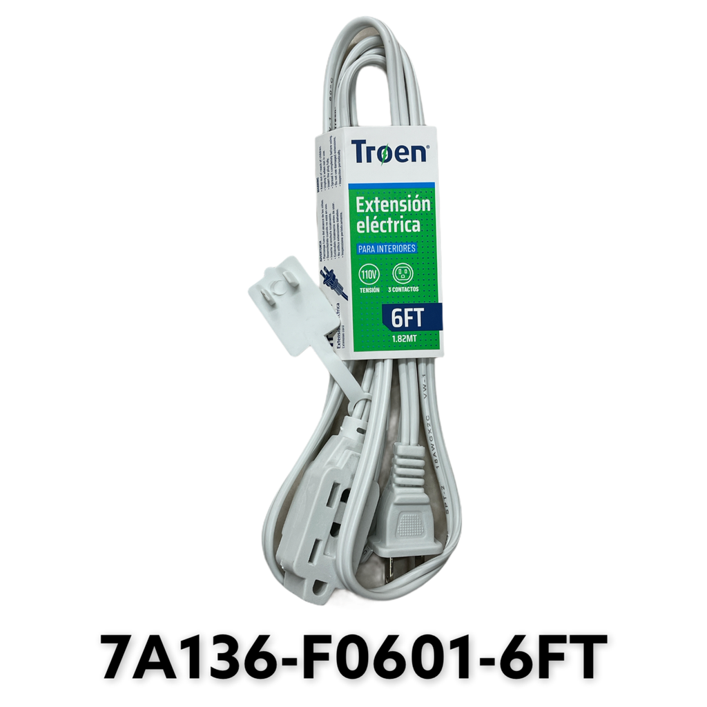 Extension Electrica Blanca 6ft TROEN