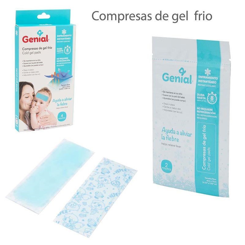 Compresas de Gel Frio 4pza GENIAL