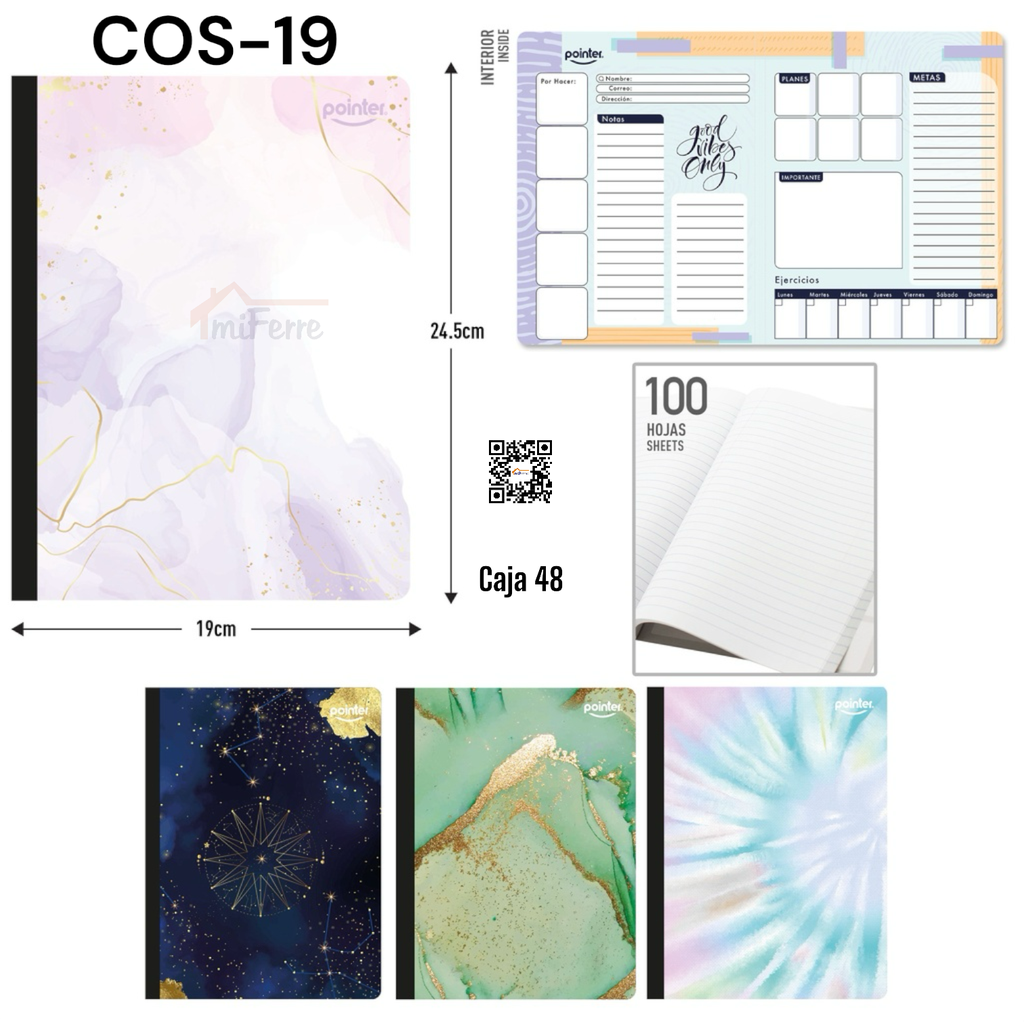 Cuaderno Cosido Raya Ancha 200pag POINTER