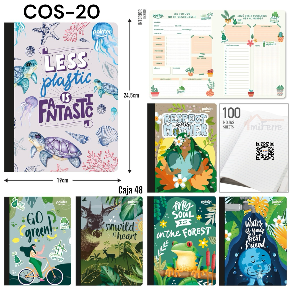 Cuaderno Cosido Raya Ancha 200pag POINTER