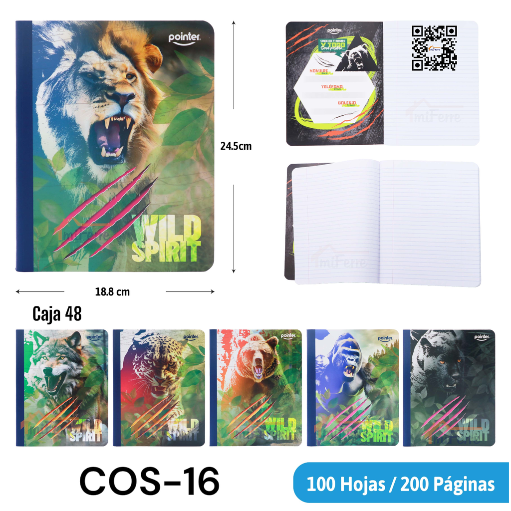 Cuaderno Cosido Raya Ancha 200pag POINTER