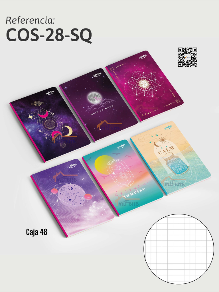 Cuaderno Cosido de Cuadrito 200pag POINTER