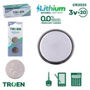 2-Pack Bateria CR2025 TROEN (20paq)