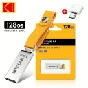 Memoria USB 2.0 128GB con Adaptador Tipo C KODAK