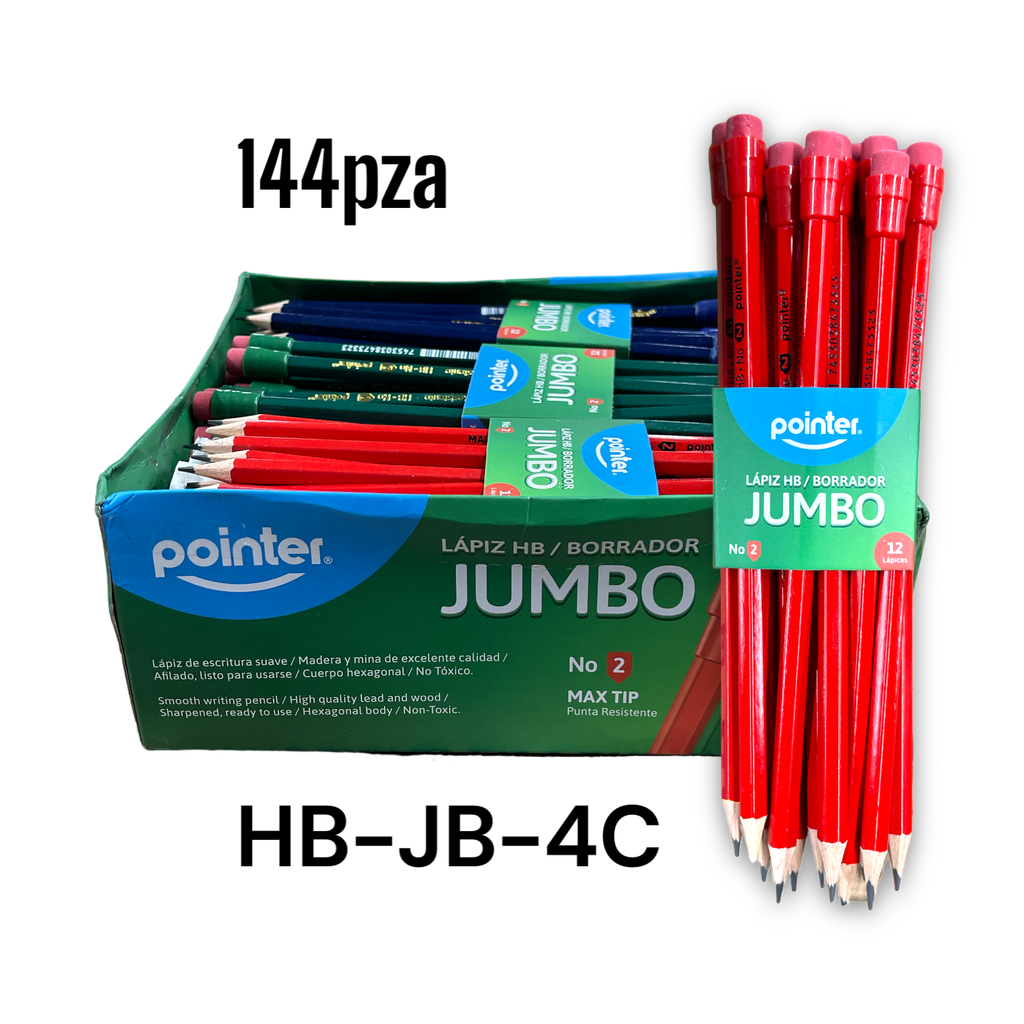 Lapiz Jumbo 2HB POINTER (docena)