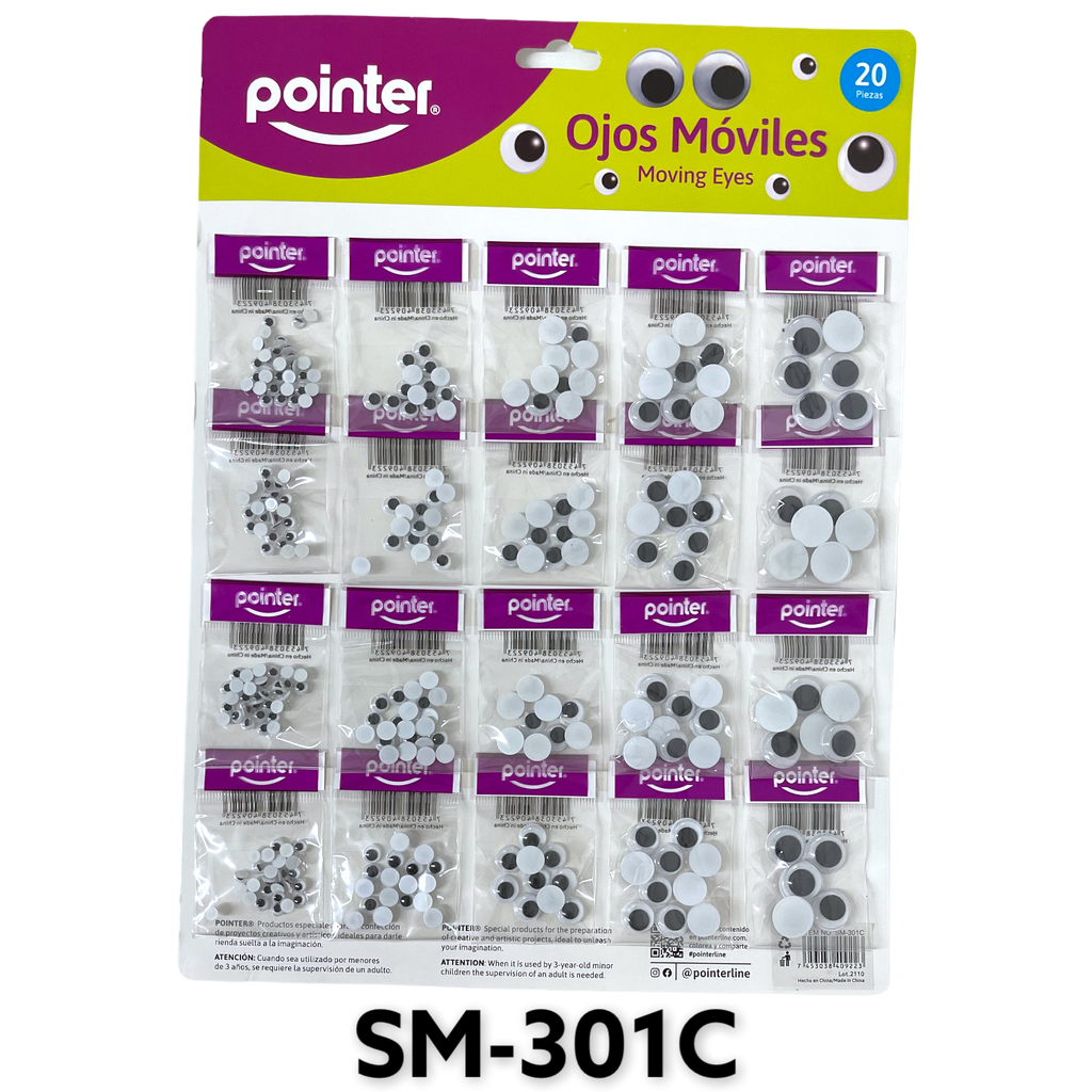 Ojitos Moviles 20pza POINTER