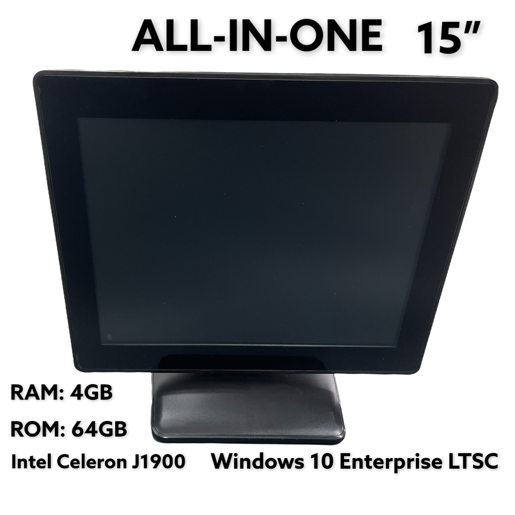 All in One POS 15" Touchscreen