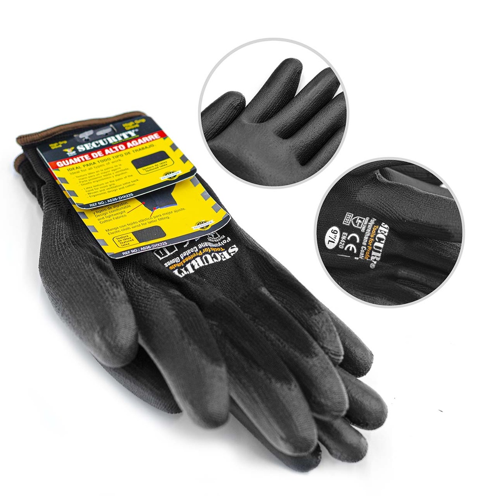 Guantes de Alto Agarre SECURITY (12pares)