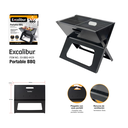 Parrilla para Barbacoa Portatil EXCALIBUR