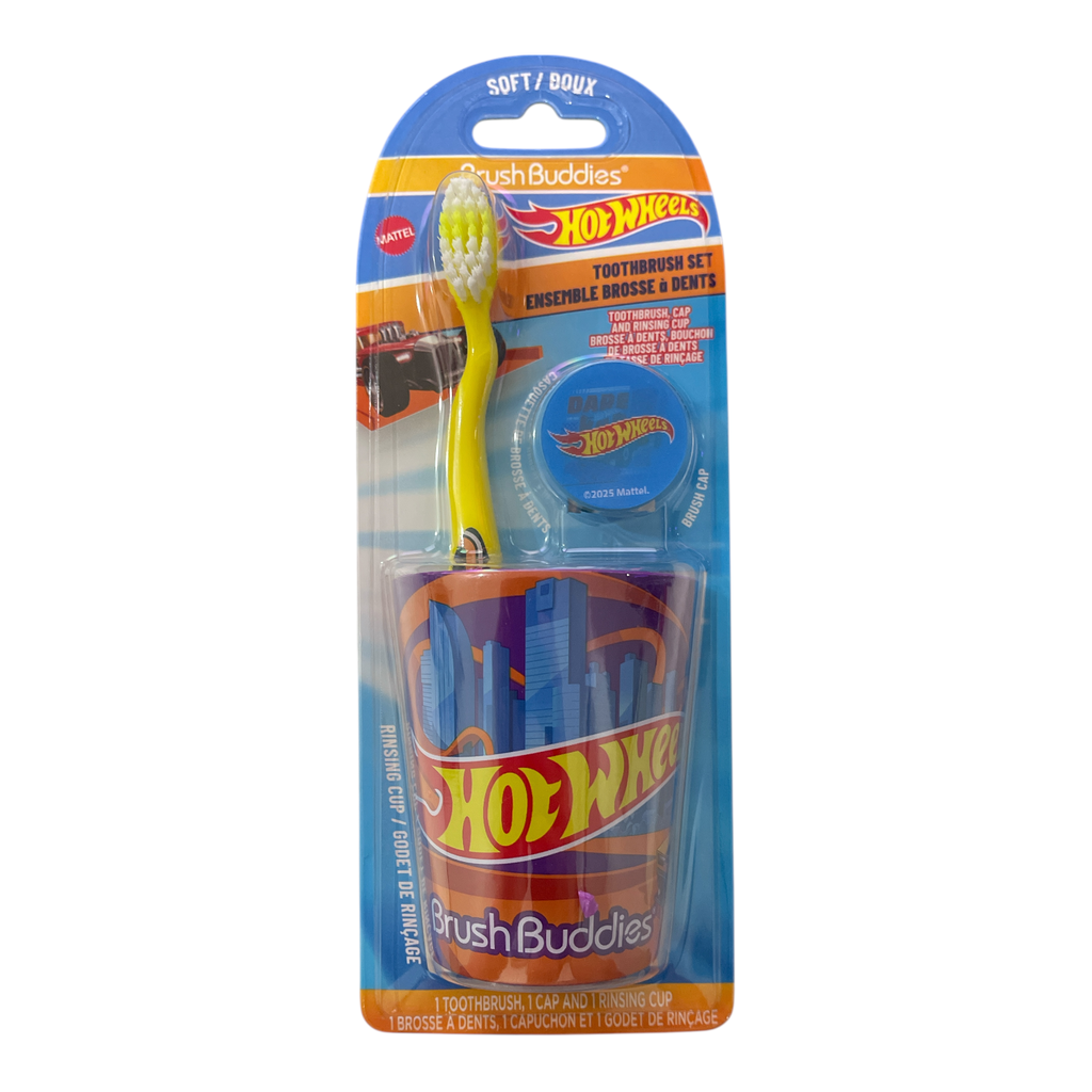 HOT WHEELS Brush Buddies Toothbrush Set