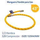 Manguera para Gas 1/2 X 3/8 X 43" GRIVEN