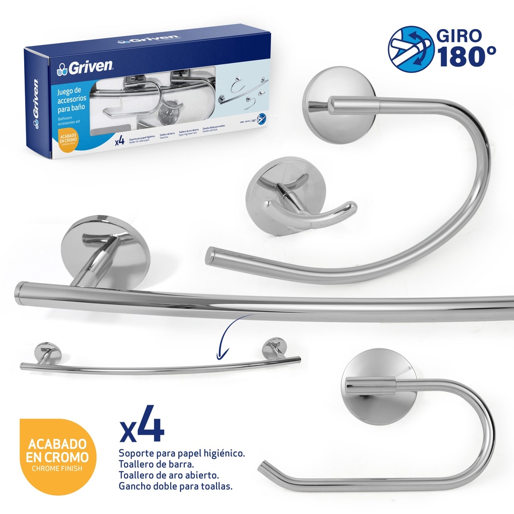 Juego de Accesorios para Baño GRIVEN