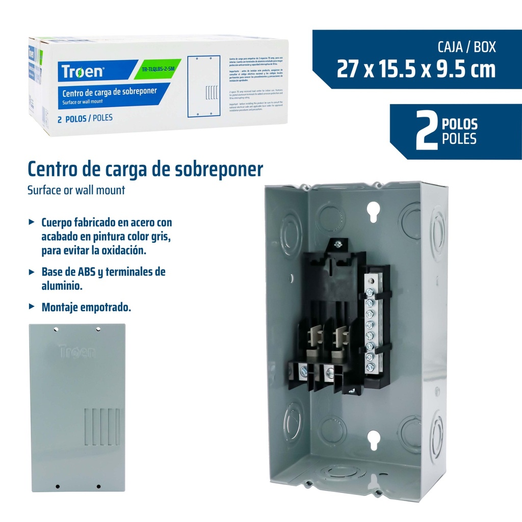 Panel Electrico 27 X 15.5 X 9.5cm TROEN