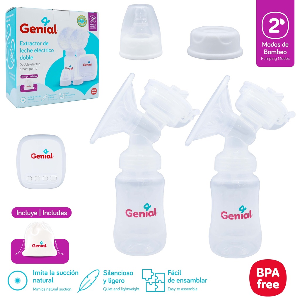Extractor de Leche Electrico Doble GENIAL