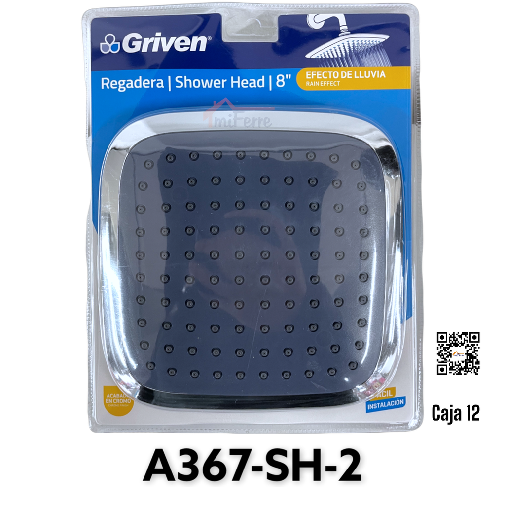 Regadera 8" GRIVEN