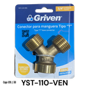 Conector para Manguera Tipo Y 3/4" GRIVEN