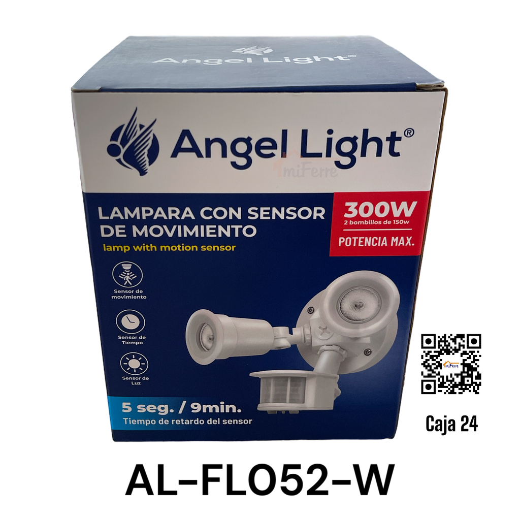 Lampara con Sensor de Movimiento 300W Blanco ANGEL LIGHT