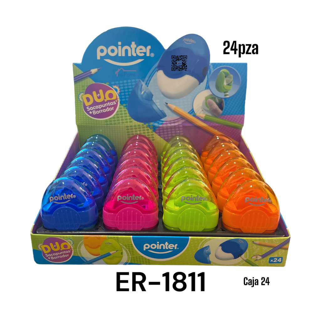 DUO Sacapuntas + Borrador POINTER