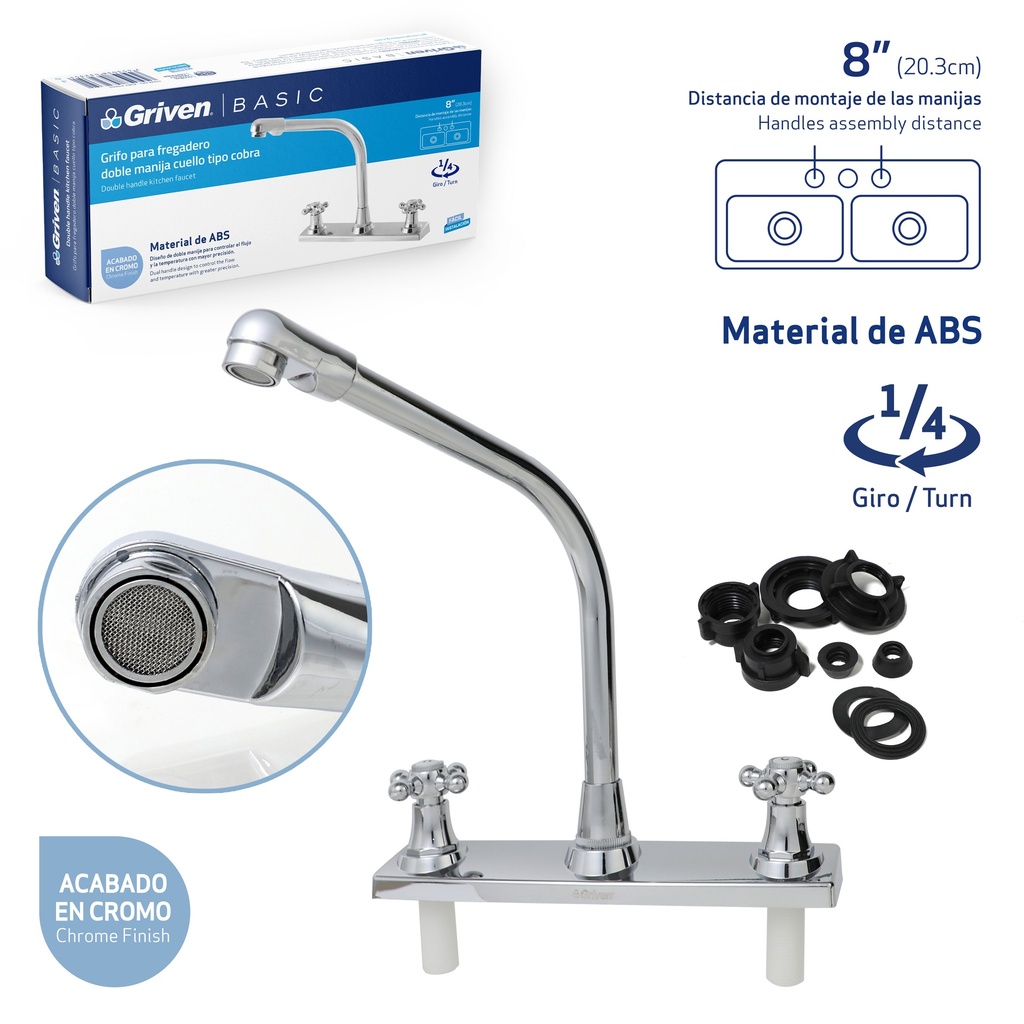 Grifo Central para Lavaplatos GRIVEN Basic