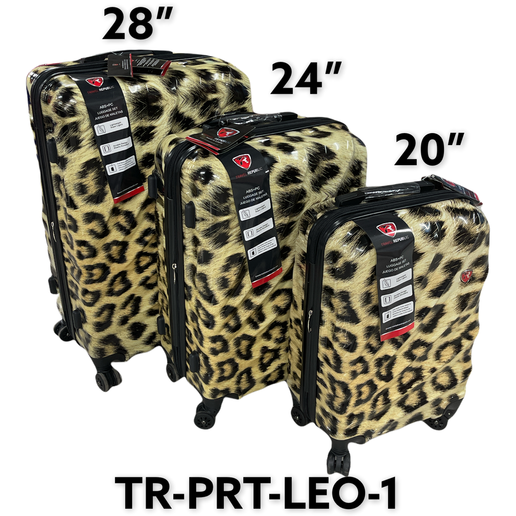 Maletas de Viaje 3pza 20-24-28" Leopardo TR