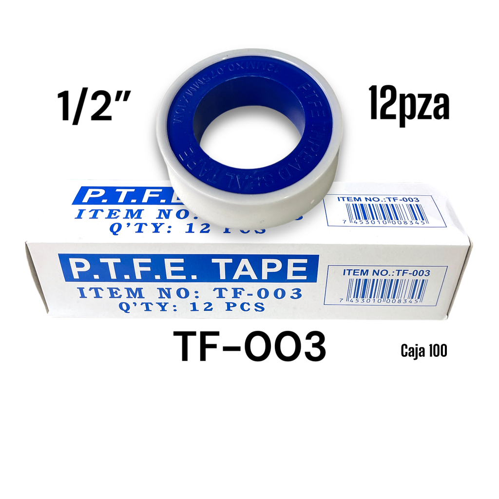 Teflon 1/2" 12pza