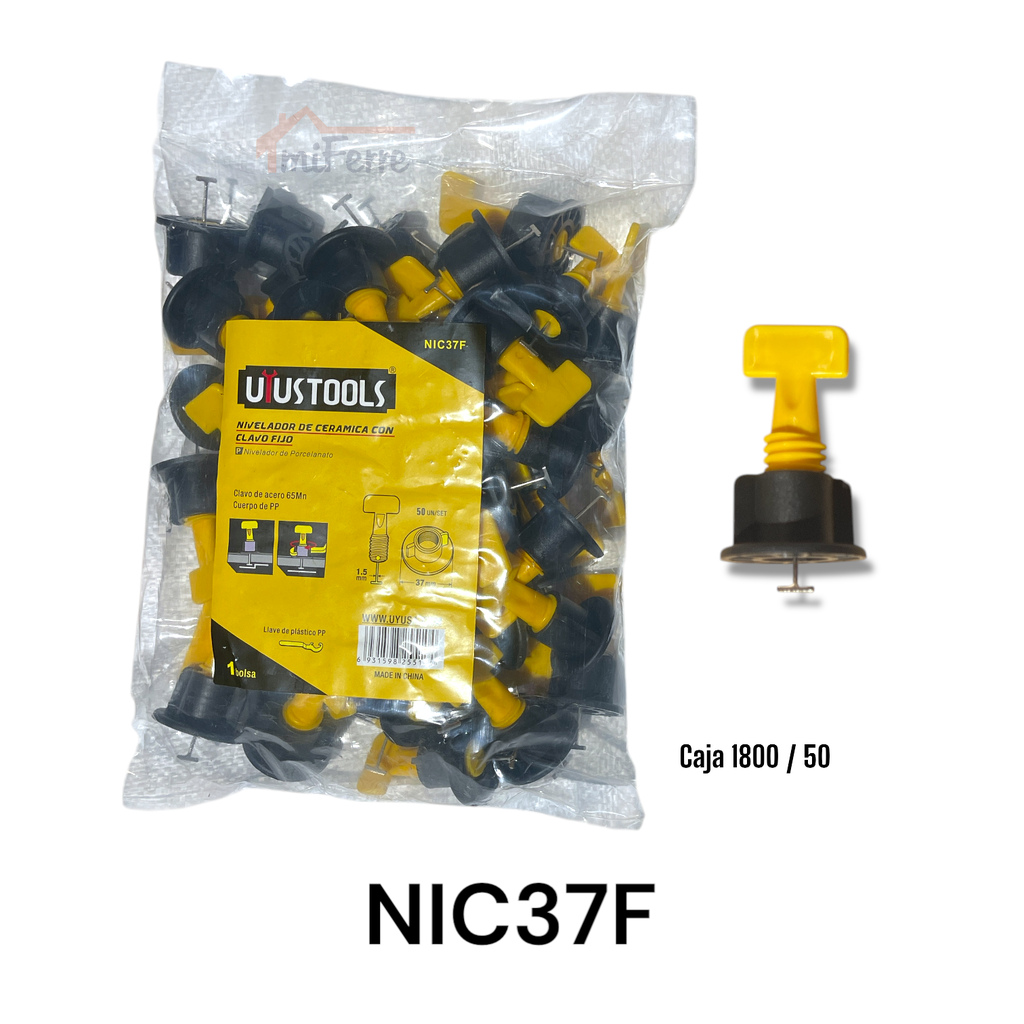 Nivelador de Ceramica con Clavo Fijo 50pza UYUSTOOLS
