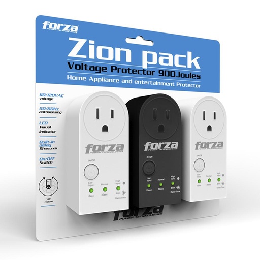 [FVP-1201 3PK] Protector de Voltaje  FORZA 3Pack