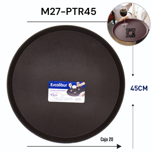 [M27-PTR45] Bandeja Antideslizante 45cm EXCALIBUR