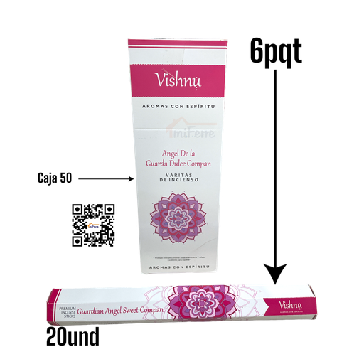 Incienso Angel de la Guarda Dulce Compan VISHNU SAV