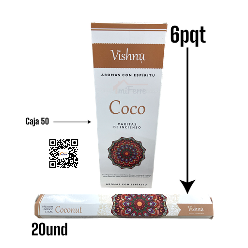 Incienso Coco VISHNU SAV