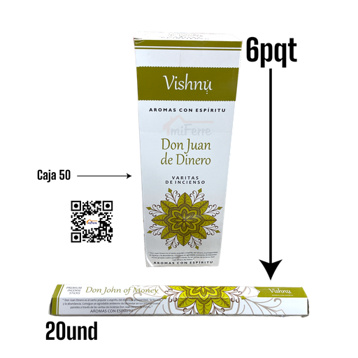 Incienso Don Juan de Dinero VISHNU SAV