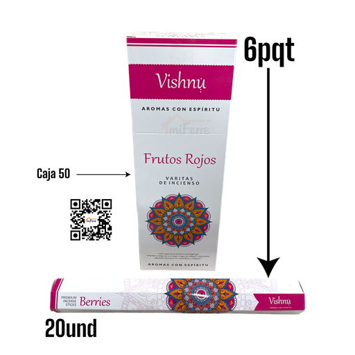Incienso Frutos Rojos VISHNU SAV