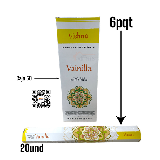 Incienso Vainilla VISHNU SAV