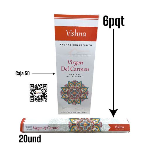 Incienso Virgen del Carmen VISHNU SAV