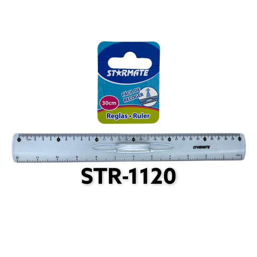 [STR-1120] Regla Transparente 30cm STARMATE
