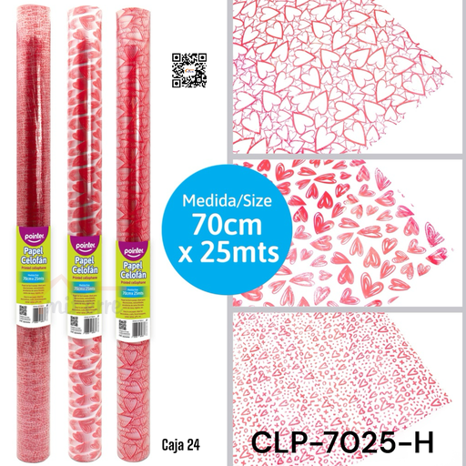[CLP-7025-H] Papel Celofan 70cm X 25m POINTER