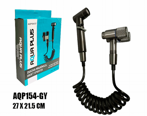 [AQP154-GY] Set de Ducha Telefono Metal Satinada AQUA PLUS
