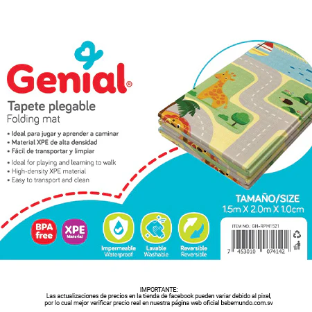 [GN-RPM1521] Tapete Plegable 150 X 200 X 1cm GENIAL