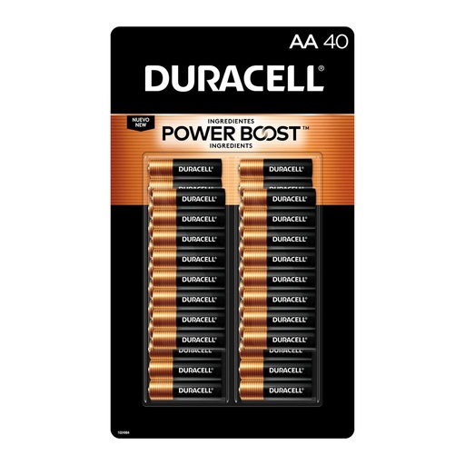 [19127] Bateria AA Alkalina DURACELL 40pza