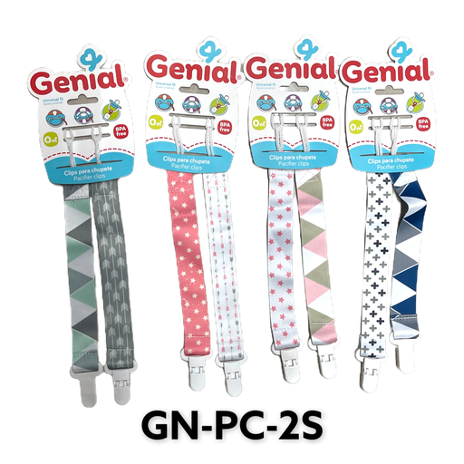 [GN-PC-2S] Clips para Chupetes 2pza GENIAL