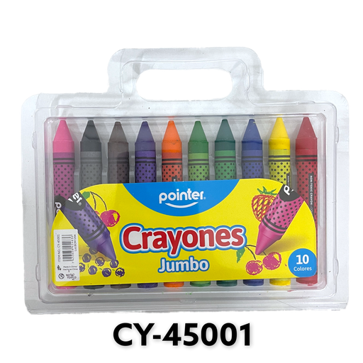 [CY-45001] Crayones Jumbo 10pza POINTER